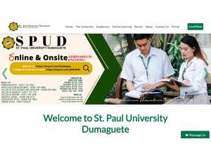 St. Paul University Dumaguete's Website Screenshot