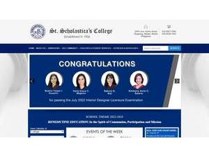 St. Scholastica's College's Website Screenshot