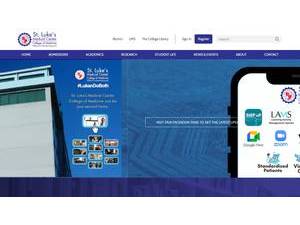 St. Luke's College of Medicine - WHQM's Website Screenshot