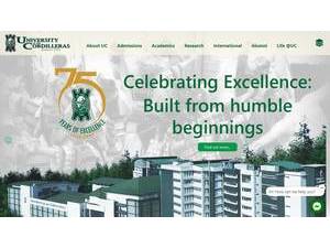 University of the Cordilleras's Website Screenshot