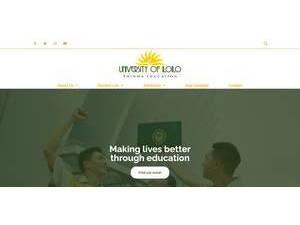 University of Iloilo - PHINMA's Website Screenshot