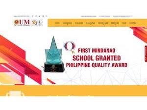 University of Mindanao's Website Screenshot