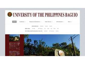 University of the Philippines Baguio's Website Screenshot