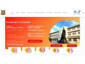 University of San Agustin's Website Screenshot