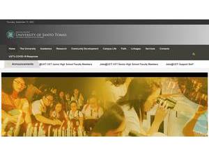 University of Santo Tomas's Website Screenshot