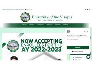 University of the Visayas's Website Screenshot