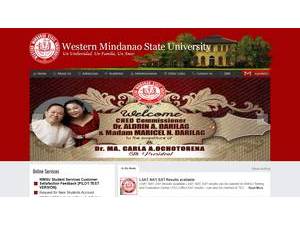Western Mindanao State University's Website Screenshot