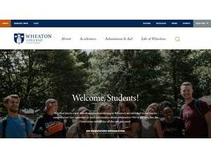Wheaton College's Website Screenshot