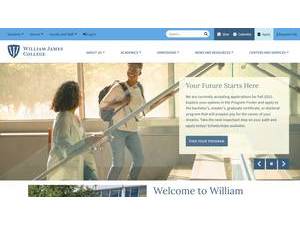 William James College's Website Screenshot