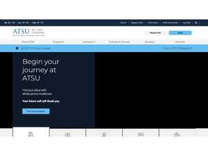 A.T. Still University's Website Screenshot