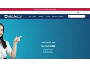 Asia-Pacific International University's Website Screenshot