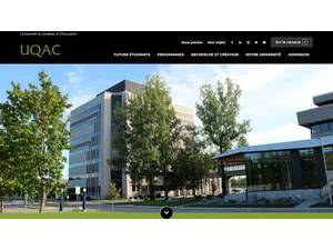 University of Québec at Chicoutimi's Website Screenshot