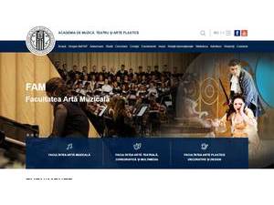 Academia de Muzica, Teatru si Arte Plastice's Website Screenshot