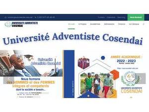 Cosendai Adventist University's Website Screenshot