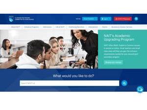 Northern Alberta Institute of Technology's Website Screenshot