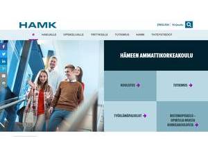 Hämeen ammattikorkeakoulu's Website Screenshot