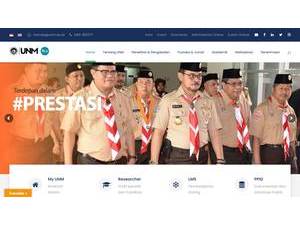 State University of Makassar's Website Screenshot