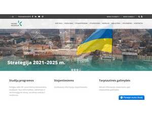 Kauno Kolegija's Website Screenshot