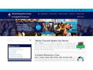Wittenborg University of Applied Sciences's Website Screenshot