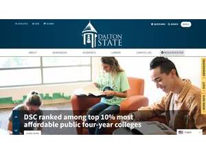 Dalton State College's Website Screenshot