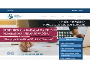 Baltijas Starptautiska akademija's Website Screenshot