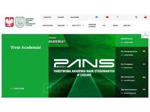 State Academy of Applied Sciences in Chelm's Website Screenshot
