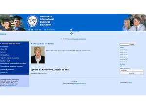 Institute of International Business Education's Website Screenshot