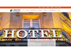College of Tourism and Hotel Management's Website Screenshot