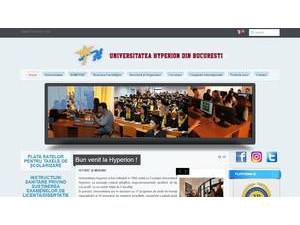 Universitatea HYPERION's Website Screenshot