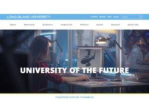 Long Island University's Website Screenshot