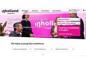 INHolland University of Applied Sciences's Website Screenshot