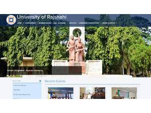 Rajshahi University's Website Screenshot