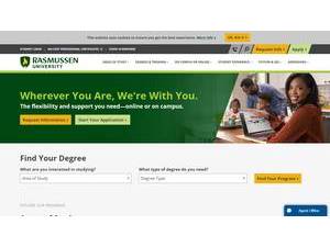Rasmussen College's Website Screenshot