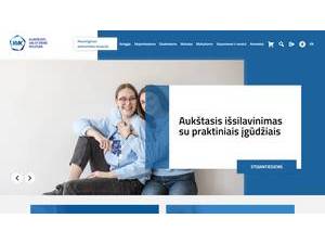 Klaipedos valstybine kolegija's Website Screenshot