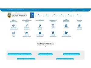 Universidad Nacional de Huancavelica's Website Screenshot