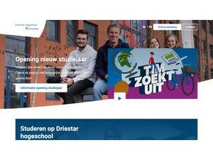 Driestar Hogeschool's Website Screenshot