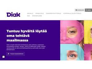 Diakonia-ammattikorkeakoulu's Website Screenshot