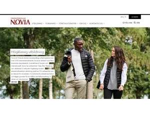 Novia University of Applied Sciences's Website Screenshot