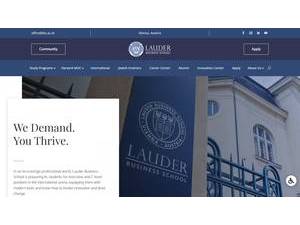 Lauder Business School's Website Screenshot