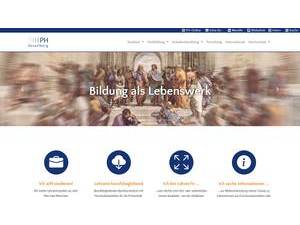 Pädagogische Hochschule Vorarlberg's Website Screenshot