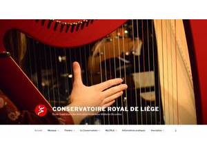 Conservatoire Royal de Liège's Website Screenshot
